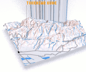 3d view of Kūh-e Tūkeh Sar